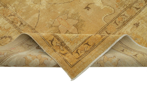 Tebriz Orange Classic Cotton Wool Handmade Area Rug 10'3'' x 15'5''