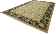 Tebriz Beige Classic Cotton Wool Handmade Area Rug 13'8'' x 19'11''