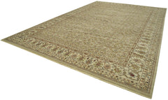 Tebriz Beige Classic Cotton Wool Handmade Area Rug 11'7'' x 17'9''