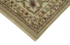 Tebriz Beige Classic Cotton Wool Handmade Area Rug 11'7'' x 17'9''
