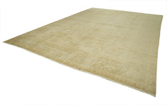 Tebriz Beige Classic Cotton Wool Handmade Area Rug 12'8'' x 17'9''
