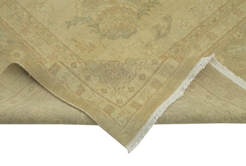 Tebriz Beige Classic Cotton Wool Handmade Area Rug 12'8'' x 17'9''