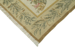 Tebriz Beige Classic Cotton Wool Handmade Area Rug 12'0'' x 14'9''