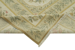 Tebriz Beige Classic Cotton Wool Handmade Area Rug 12'0'' x 14'9''