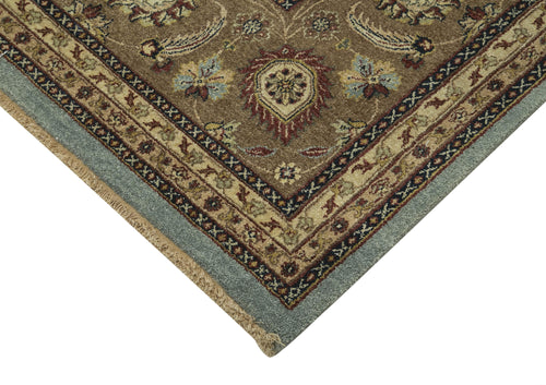 Tebriz Brown Classic Cotton Wool Handmade Area Rug 10'8'' x 15'5''