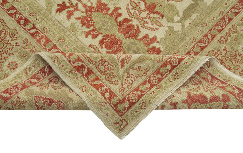 Tebriz Beige Classic Cotton Wool Handmade Area Rug 12'2'' x 15'11''