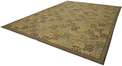 Tebriz Beige Classic Cotton Wool Handmade Area Rug 11'9'' x 16'3''