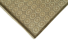 Handmade Area Rug – Classic Beige Turkish Hand Knotted Wool Cotton Carpet 11'9''x18'7''