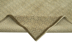 Handmade Area Rug – Classic Beige Turkish Hand Knotted Wool Cotton Carpet 11'9''x18'7''