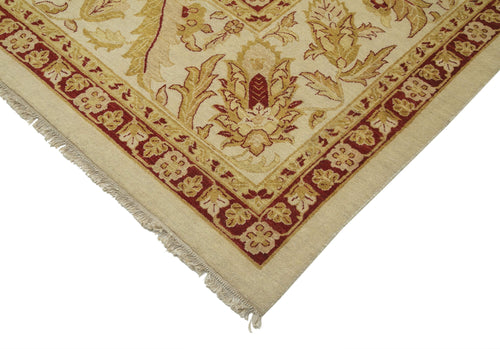 Tebriz Beige Classic Cotton Wool Handmade Area Rug 12'1'' x 18'10''