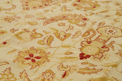 Tebriz Beige Classic Cotton Wool Handmade Area Rug 12'1'' x 18'10''