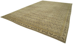 Tebriz Beige Classic Cotton Wool Handmade Area Rug 11'10'' x 18'1''