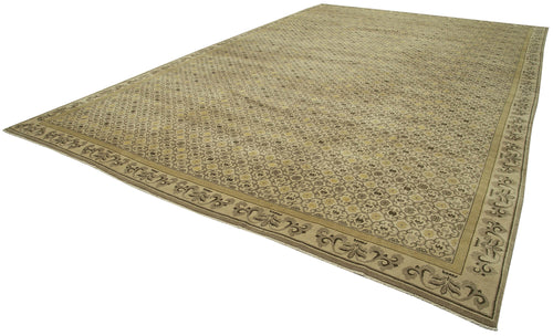 Tebriz Beige Classic Cotton Wool Handmade Area Rug 11'10'' x 18'1''