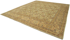 Tebriz Green Classic Cotton Wool Handmade Area Rug 12'2'' x 14'0''