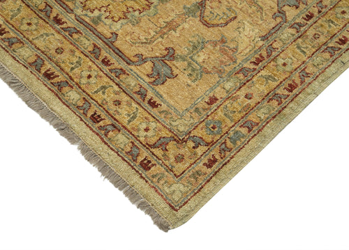 Tebriz Green Classic Cotton Wool Handmade Area Rug 12'2'' x 14'0''