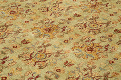 Tebriz Green Classic Cotton Wool Handmade Area Rug 12'2'' x 14'0''