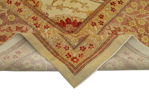 Tebriz Beige Classic Cotton Wool Handmade Area Rug 13'3'' x 17'11''