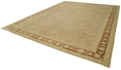 Tebriz Beige Classic Cotton Wool Handmade Area Rug 11'11'' x 14'10''