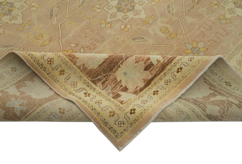 Tebriz Beige Classic Cotton Wool Handmade Area Rug 11'11'' x 14'10''