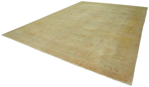 Tebriz Beige Classic Cotton Wool Handmade Area Rug 12'8'' x 16'10''