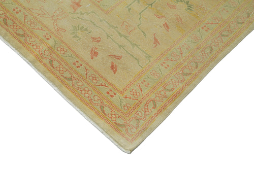 Tebriz Beige Classic Cotton Wool Handmade Area Rug 12'8'' x 16'10''