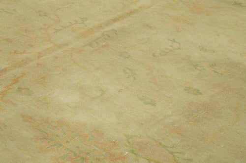 Tebriz Beige Classic Cotton Wool Handmade Area Rug 12'8'' x 16'10''