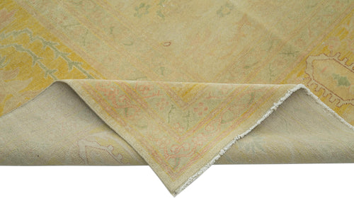 Tebriz Beige Classic Cotton Wool Handmade Area Rug 12'8'' x 16'10''