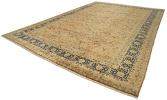 Tebriz Orange Classic Cotton Wool Handmade Area Rug 12'11'' x 17'11''