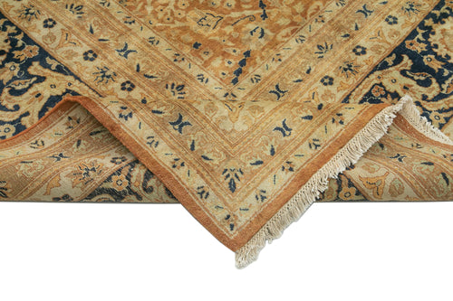 Tebriz Orange Classic Cotton Wool Handmade Area Rug 12'11'' x 17'11''