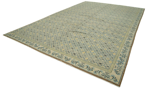 Tebriz Beige Classic Cotton Wool Handmade Area Rug 11'11'' x 17'9''