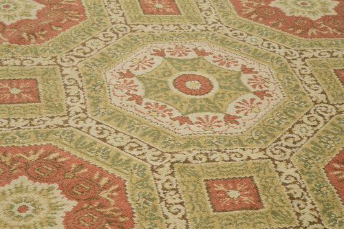 Tebriz Beige Classic Cotton Wool Handmade Area Rug 12'1'' x 16'11''