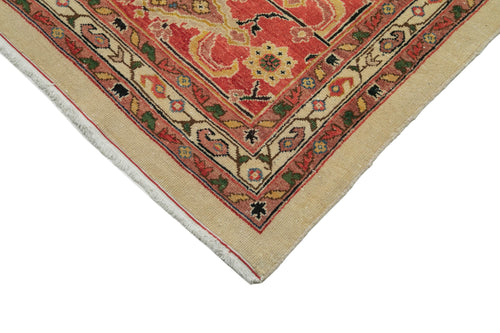 Handmade Area Rug – Classic Beige Turkish Hand Knotted Wool Cotton Carpet 13'9''x17'7''