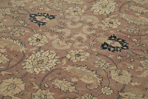 Tebriz Beige Classic Cotton Wool Handmade Area Rug 13'1'' x 16'1''