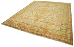 Tebriz Beige Classic Cotton Wool Handmade Area Rug 12'2'' x 14'10''