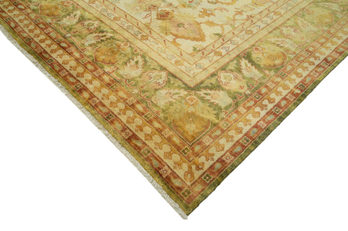 Tebriz Beige Classic Cotton Wool Handmade Area Rug 12'2'' x 14'10''