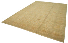 Tebriz Beige Classic Cotton Wool Handmade Area Rug 11'3'' x 15'9''