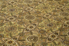 Tebriz Beige Classic Cotton Wool Handmade Area Rug 10'0'' x 14'0''