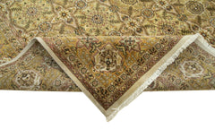 Tebriz Beige Classic Cotton Wool Handmade Area Rug 10'0'' x 14'0''