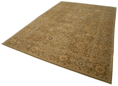 Tebriz Brown Classic Cotton Wool Handmade Area Rug 9'11'' x 14'8''
