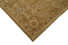 Tebriz Brown Classic Cotton Wool Handmade Area Rug 9'11'' x 14'8''