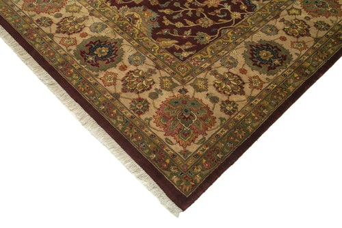 Tebriz Red Classic Cotton Wool Handmade Area Rug 10'0'' x 14'0''