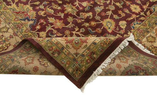 Tebriz Red Classic Cotton Wool Handmade Area Rug 10'0'' x 14'0''