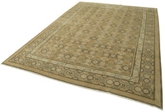 Tebriz Beige Classic Cotton Wool Handmade Area Rug 10'0'' x 13'9''