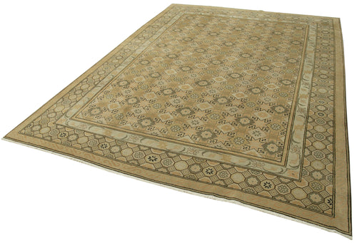 Tebriz Beige Classic Cotton Wool Handmade Area Rug 10'0'' x 13'9''
