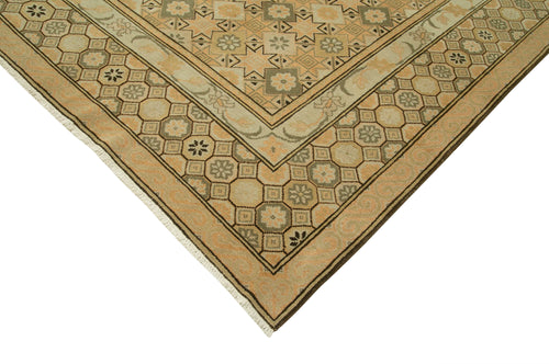 Tebriz Beige Classic Cotton Wool Handmade Area Rug 10'0'' x 13'9''