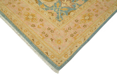 Tebriz Beige Classic Cotton Wool Handmade Area Rug 10'3'' x 14'3''