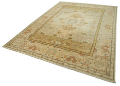 Tebriz Beige Classic Cotton Wool Handmade Area Rug 10'0'' x 13'7''