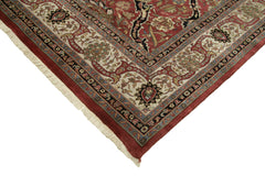 Tebriz Red Classic Cotton Wool Handmade Area Rug 10'0'' x 13'9''