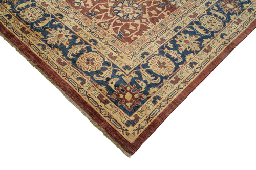 Tebriz Red Classic Cotton Wool Handmade Area Rug 10'0'' x 14'0''