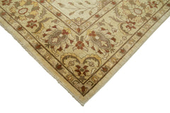 Tebriz Beige Classic Cotton Wool Handmade Area Rug 10'0'' x 14'6''